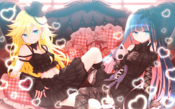 Картинка аниме panty stocking with garterbelt