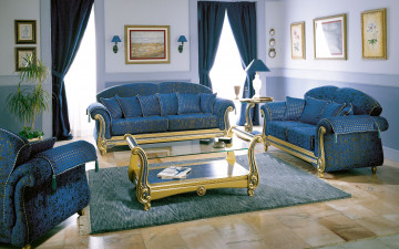 Картинка интерьер гостиная кресло диван картина