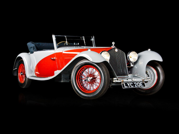 Обои картинки фото alfa, romeo, 8c, 2300, tourer, by, figoni, автомобили, классика