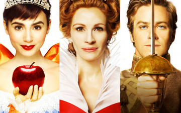 обоя белоснежка, месть, гномов, кино, фильмы, mirror, сказка, арми, хаммер, лили, коллинз, джулия, робертс