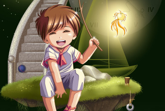 Картинка аниме *unknown другое рыбка