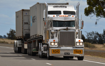 Картинка kenworth автомобили тягач фура грузовик автопоезд