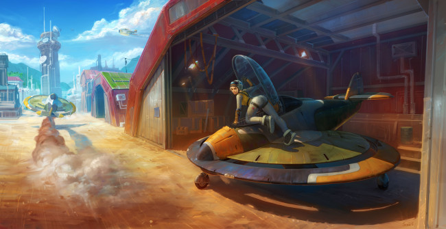 Обои картинки фото фэнтези, девушки, пилот, звездолёт, real-sonkes