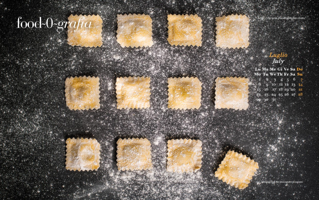 Обои картинки фото календари, еда, равиолли