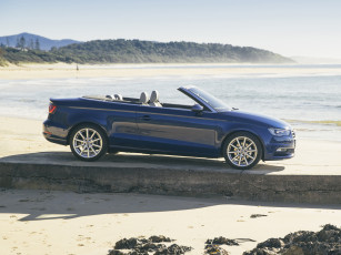 Картинка автомобили audi 2014г синий cabriolet 8v au-spec tdi 2-0 a3