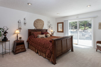 Картинка интерьер спальня кровать