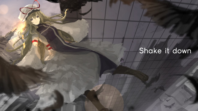 Обои картинки фото аниме, touhou, арт, девушка