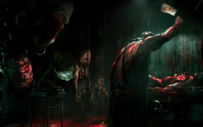 Обои картинки фото видео игры, the evil within, игра, within, жертва, evil, арт, the, horror, survival, мясник