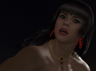 Картинка 3д+графика портрет+ portraits фон взгляд девушка