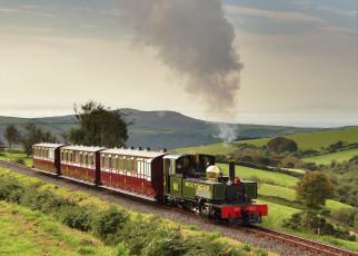 Картинка техника паровозы дорога паровоз рельсы железная