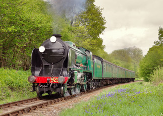 Картинка техника паровозы рельсы дорога железная паровоз