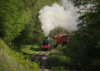 Картинка техника паровозы рельсы паровоз дорога железная