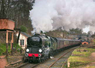 Картинка техника паровозы паровоз рельсы дорога железная