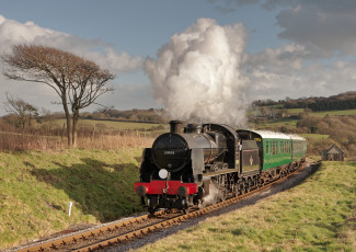 Картинка техника паровозы паровоз рельсы дорога железная