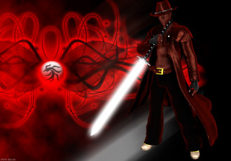 Картинка 3д+графика фантазия+ fantasy оружие фон взгляд мужчина