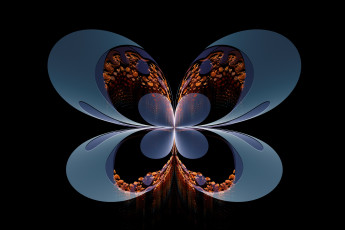 Картинка 3д+графика фракталы+ fractal цвета фон узор