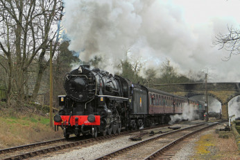 Картинка техника паровозы паровоз рельсы дорога железная