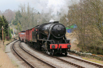 Картинка техника паровозы паровоз рельсы дорога железная