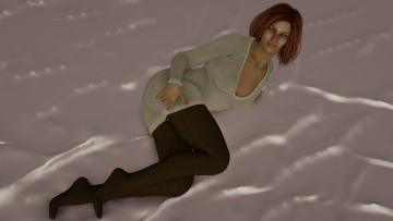 Картинка 3д+графика люди+ people фон взгляд девушка