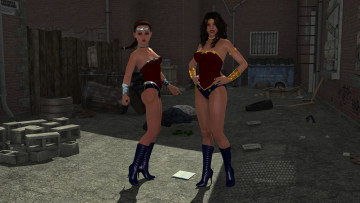 Картинка 3д+графика люди+ people фон взгляд девушки