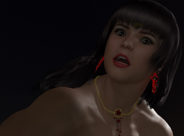 Обои картинки фото 3д графика, портрет , portraits, фон, взгляд, девушка