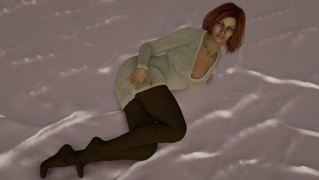 Обои картинки фото 3д графика, люди , people, фон, взгляд, девушка