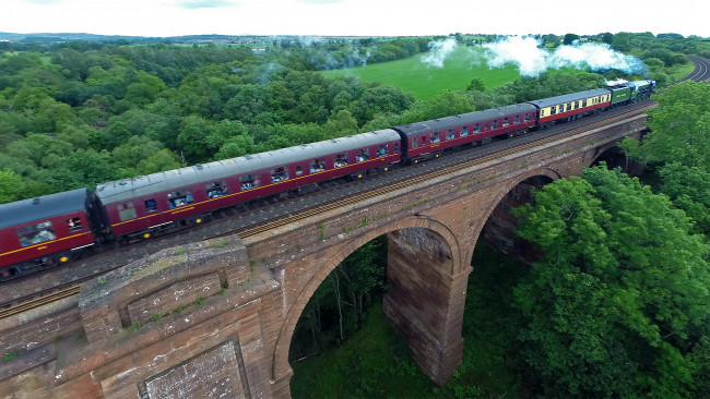 Обои картинки фото техника, паровозы, паровоз, рельсы, железная, дорога