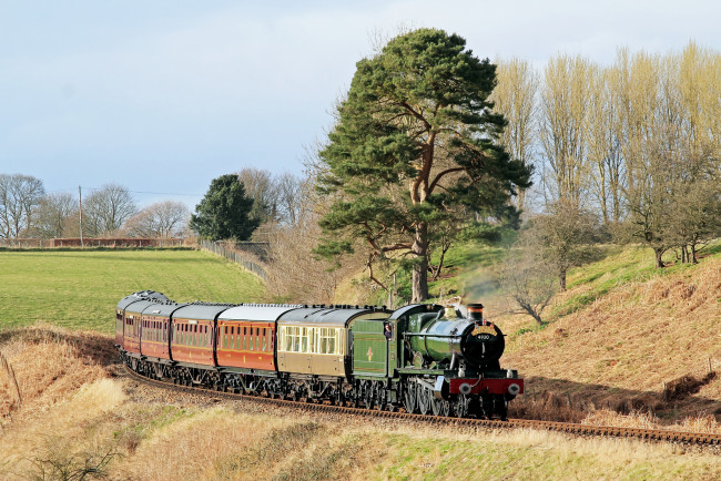 Обои картинки фото техника, паровозы, рельсы, дорога, железная, паровоз