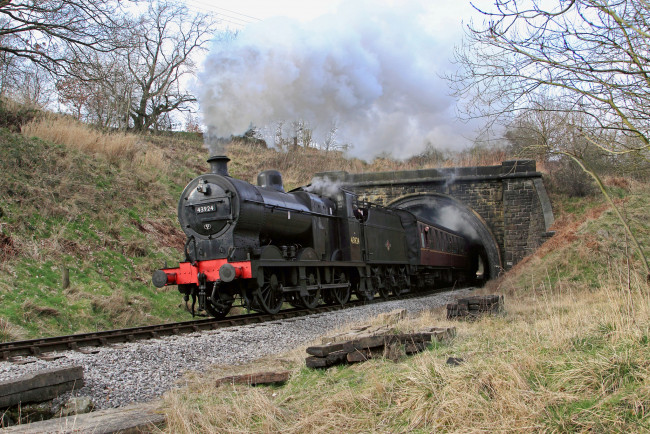 Обои картинки фото техника, паровозы, железная, дорога, паровоз, рельсы