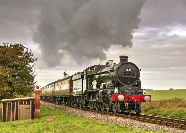 Обои картинки фото техника, паровозы, рельсы, дорога, железная, паровоз