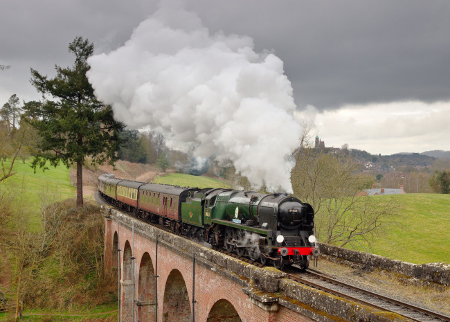 Обои картинки фото техника, паровозы, рельсы, дорога, железная, паровоз