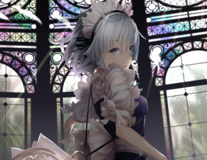 Картинка аниме touhou девушка