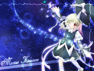 Картинка аниме touhou фон взгляд девушка