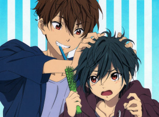 Картинка аниме free мальчики