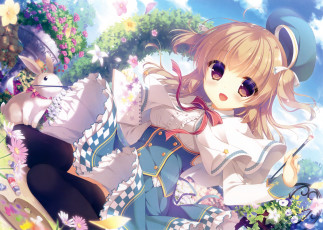 Картинка аниме unknown +другое девушка фон взгляд