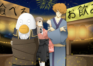 Картинка аниме gintama гинтама