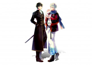 Картинка аниме gintama парни