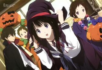 Картинка аниме hyouka девочки