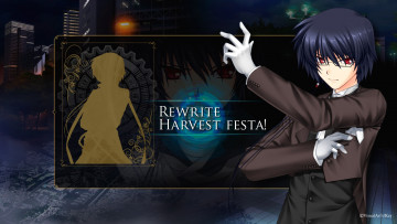 Картинка аниме rewrite взгляд фон парень