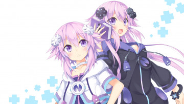 Картинка hyperdimension+neptunia аниме девушки фон взгляд