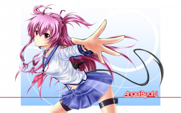 Картинка аниме angel+beats фон взгляд девушка