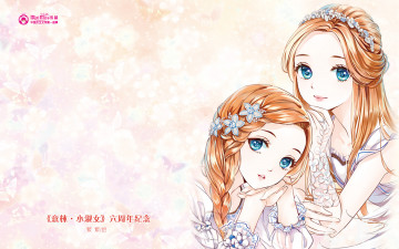 Картинка аниме mini+miss фон девушки взгляд