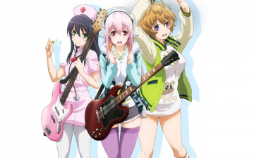 Картинка аниме super+sonico взгляд девушки фон