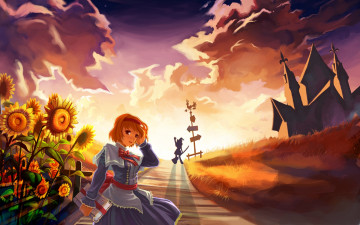 Картинка аниме touhou фон взгляд девушка