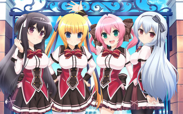 Картинка аниме wagamama+high+spec девушки взгляд фон