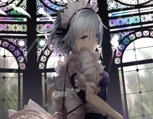 Обои картинки фото аниме, touhou, девушка