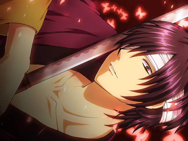 Обои картинки фото аниме, gintama, парень