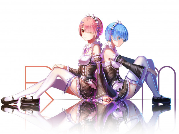 Обои картинки фото аниме, re,  zero kara hajimeru isekai seikatsu, девушки