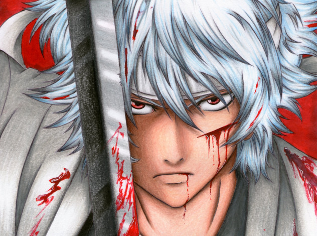 Обои картинки фото аниме, gintama, гинтама