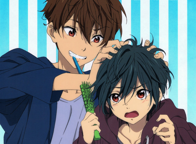 Обои картинки фото аниме, free, мальчики